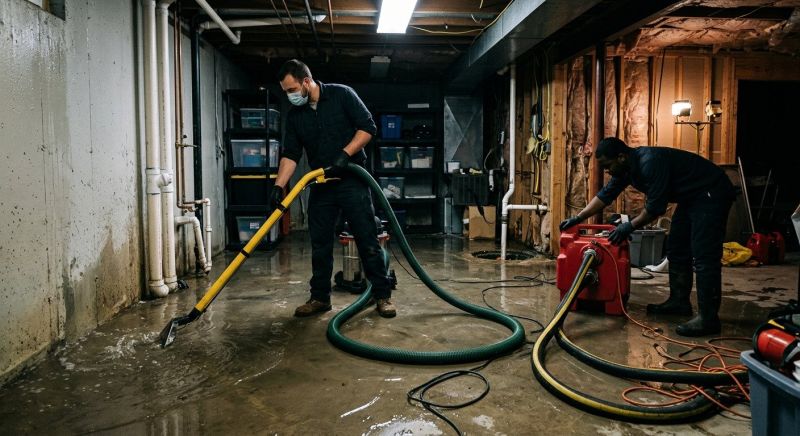 Basement Water Removal in Wilmington, NC
