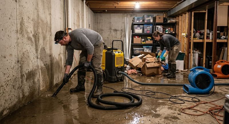 Basement Water Removal in Napa, CA