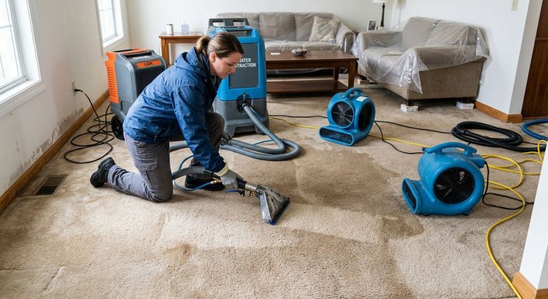 Wet Carpet Drying in Napa, CA