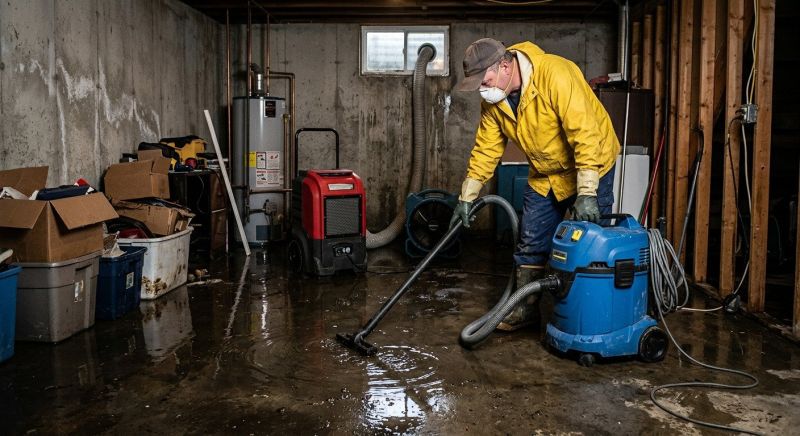 Basement Water Cleanup in Wilmington, NC