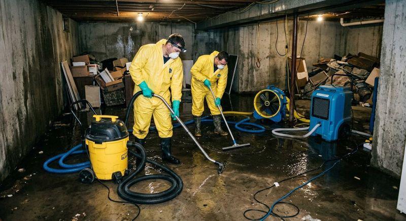 Basement Water Cleanup in Wilmington, NC