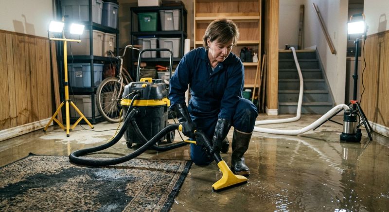 Basement Water Extraction in Wilmington, NC