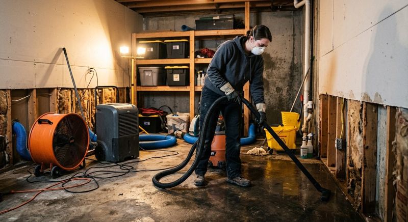 Basement Water Mitigation in Gilbert, AZ