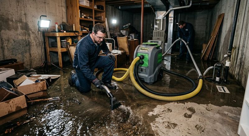 Basement Water Removal in Napa, CA