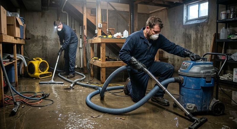 Basement Water Removal in Napa, CA