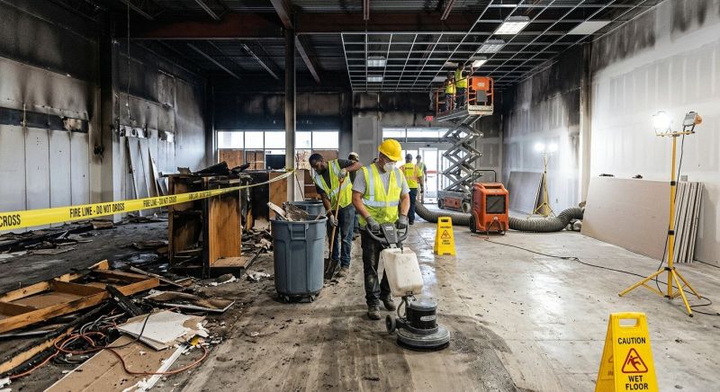 Commercial Fire Restoration in Gilbert, AZ