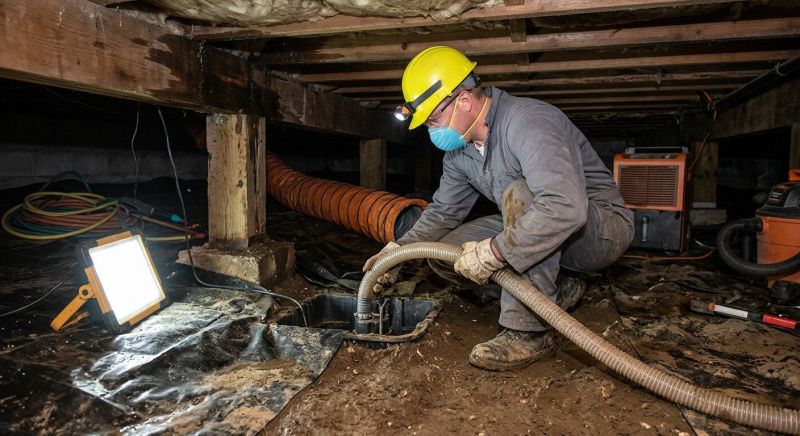 Crawl Space Water Remediation in Mesa, AZ