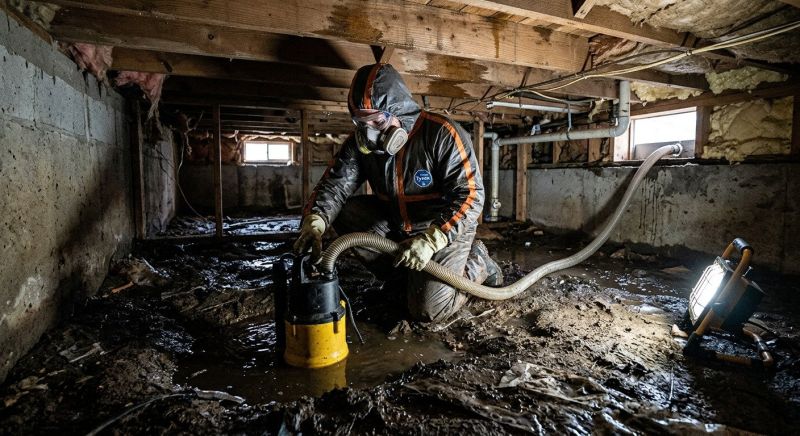 Crawlspace Water Cleanup in Wilmington, NC