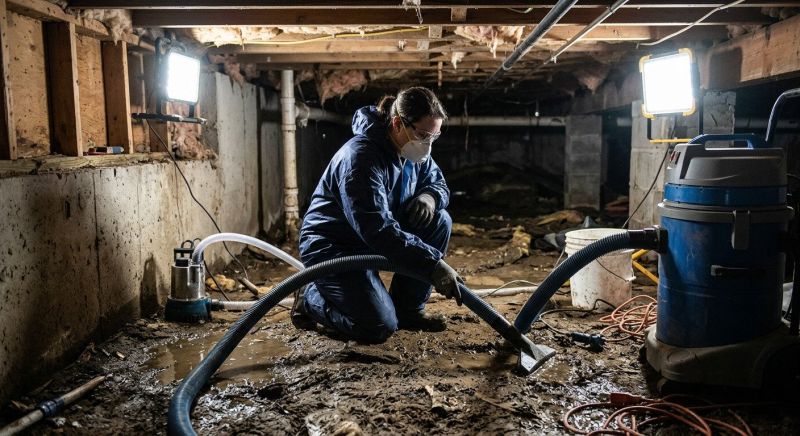 Crawlspace Water Removal in Santa Rosa, CA