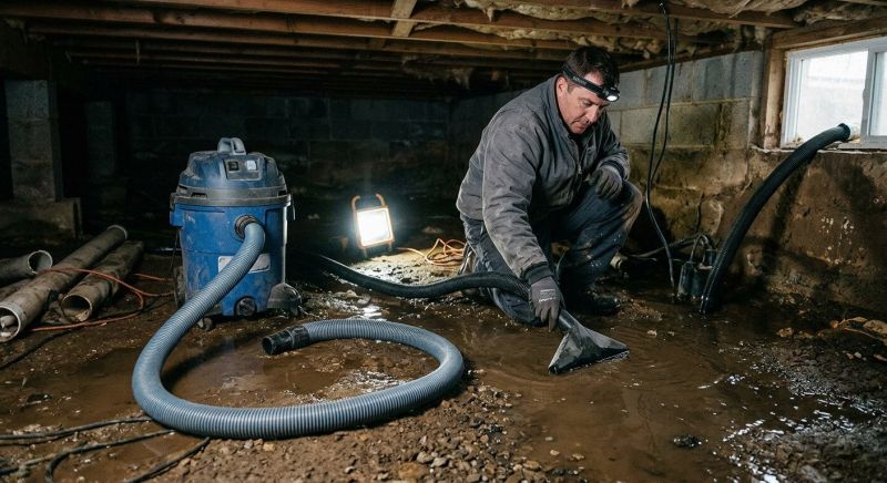 Crawlspace Water Removal in Santa Rosa, CA