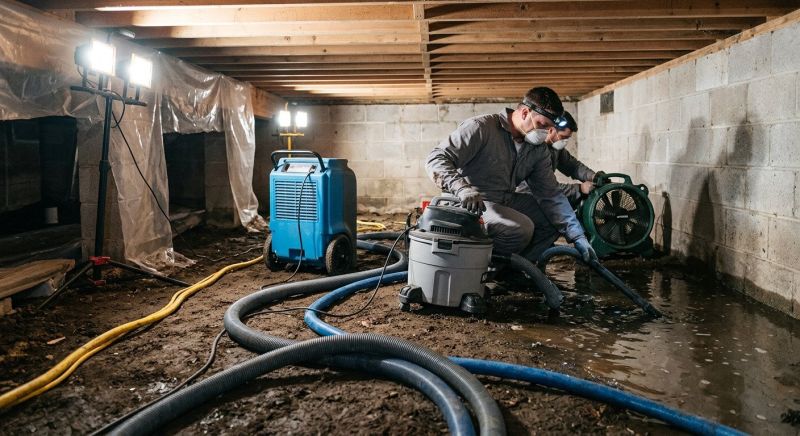 Crawlspace Water Restoration in Napa, CA