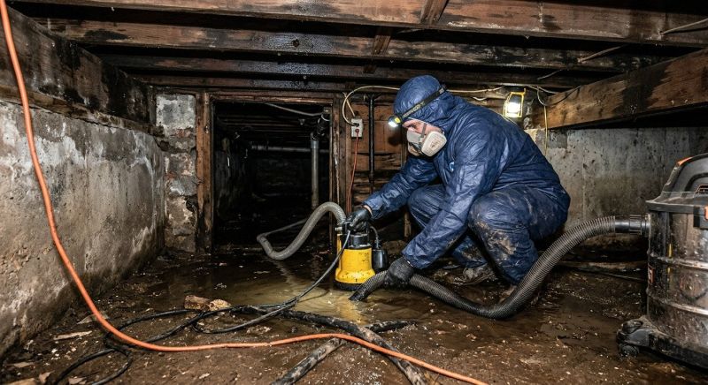 Crawlspace Water Restoration in Wilmington, NC