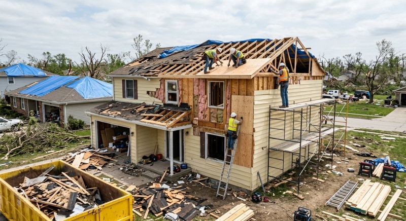 Storm Damage Restoration in Overland Park, KS