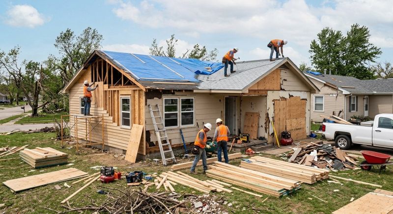 Tornado Damage Restoration in Olathe, KS