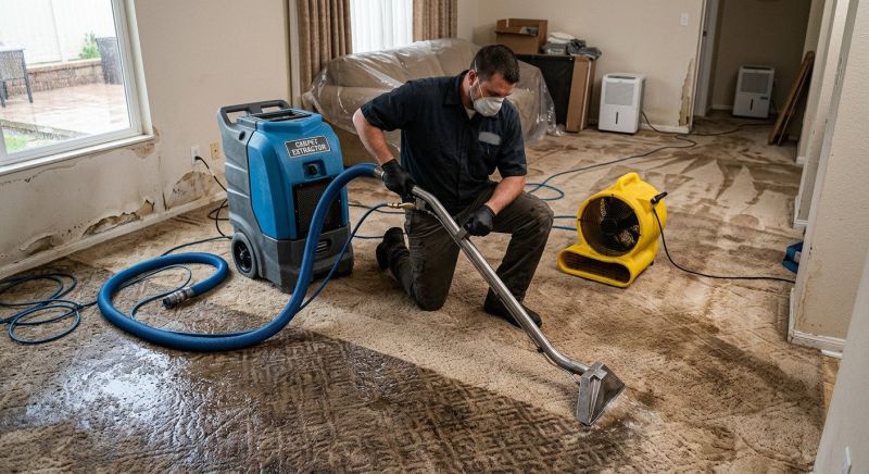 Wet Carpet Drying in Santa Rosa, CA