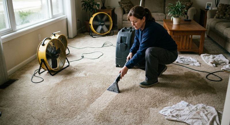 Wet Carpet Drying in Napa, CA